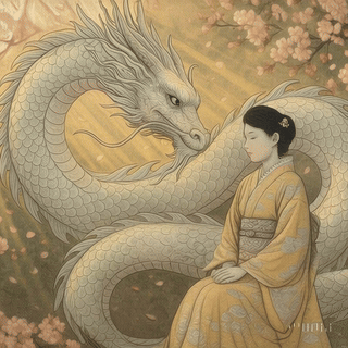 幸運を呼ぶ白竜
